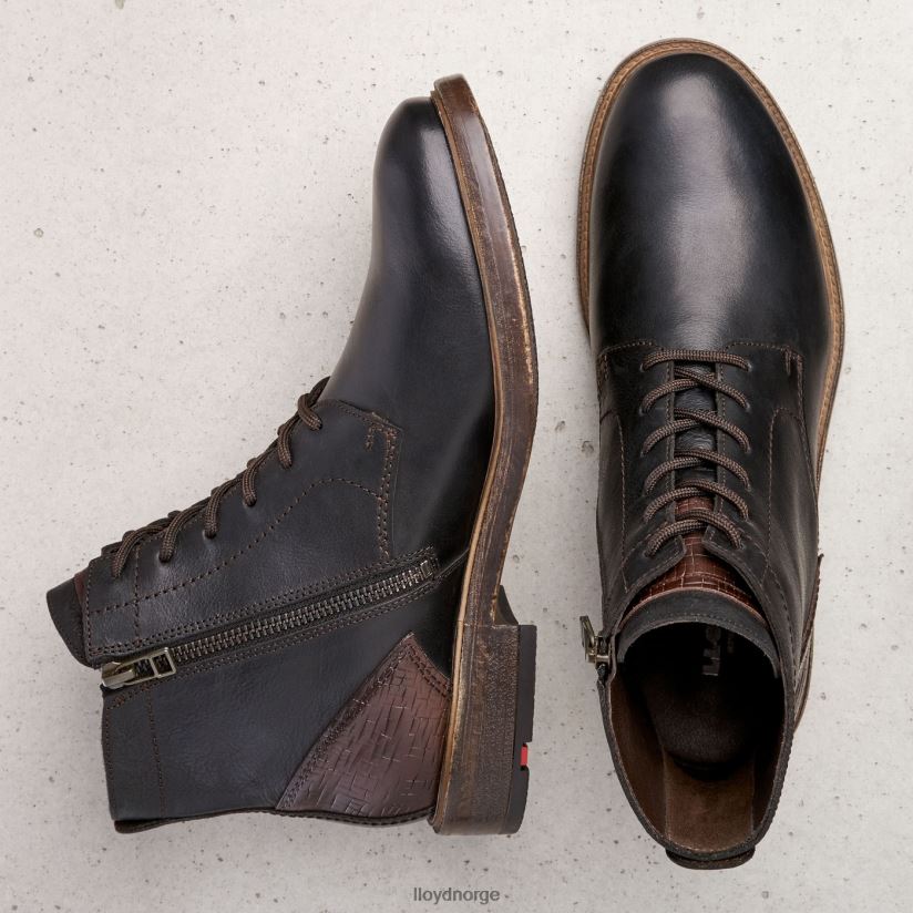 LLOYD Dobbel menn sko svart 4X82ZP540