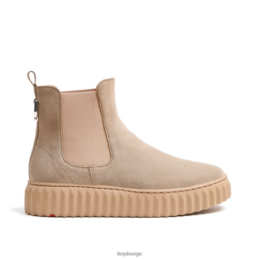LLOYD ankelstøvel i grovt skinn kvinner sko beige 4X82ZP882