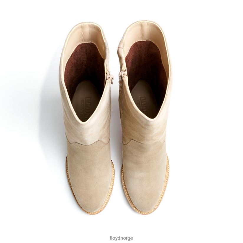 LLOYD ankelstøvel i grovt skinn kvinner sko beige 4X82ZP891