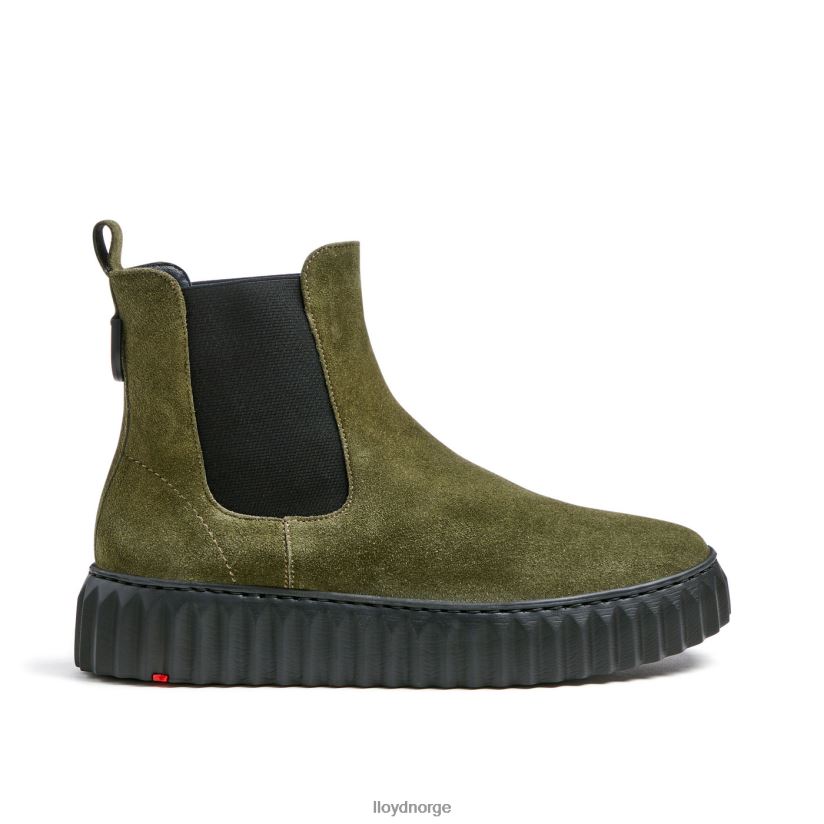 LLOYD ankelstøvel i grovt skinn kvinner sko grønn 4X82ZP883