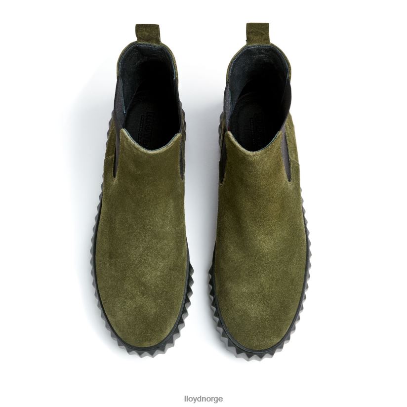 LLOYD ankelstøvel i grovt skinn kvinner sko grønn 4X82ZP883