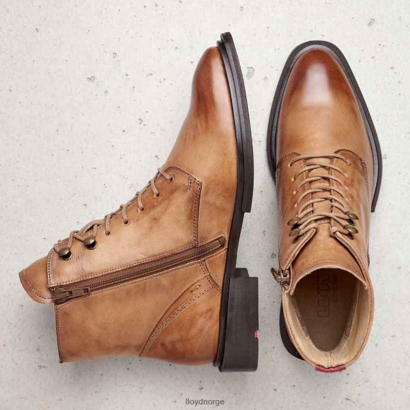 LLOYD ankelstøvletter av saueskinn kvinner sko brun 4X82ZP1002