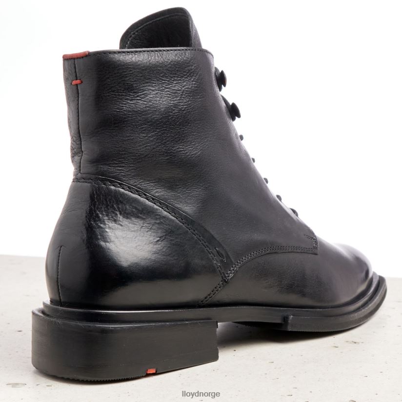 LLOYD ankelstøvletter av saueskinn kvinner sko svart 4X82ZP1001