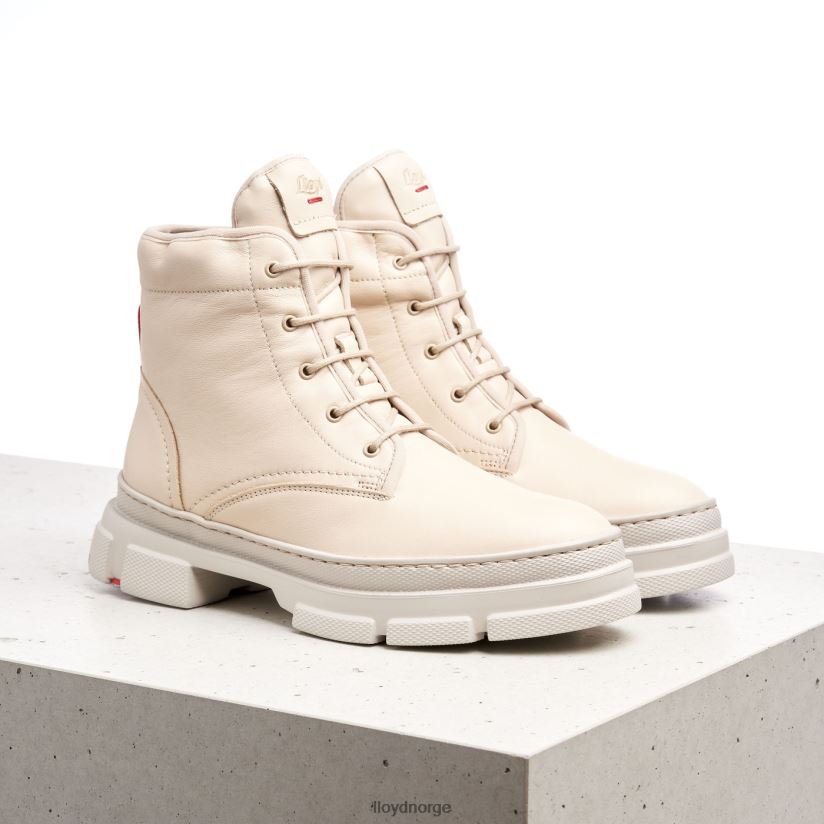 LLOYD ankelstøvletter i glatt skinn kvinner sko beige 4X82ZP937