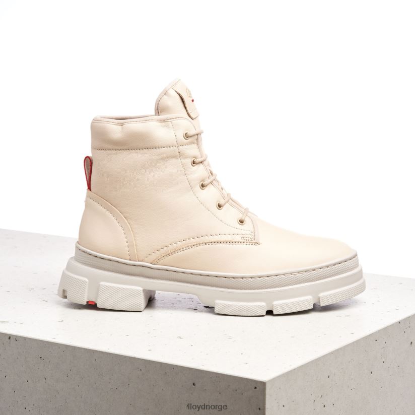 LLOYD ankelstøvletter i glatt skinn kvinner sko beige 4X82ZP937