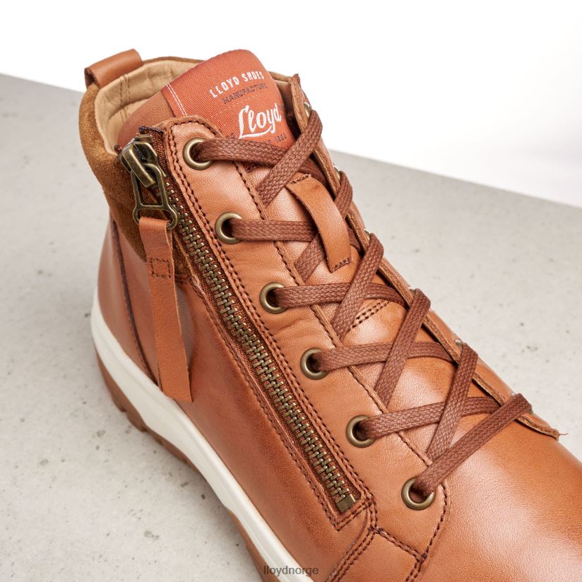 LLOYD ankelstøvletter i glatt skinn kvinner sko brun 4X82ZP866