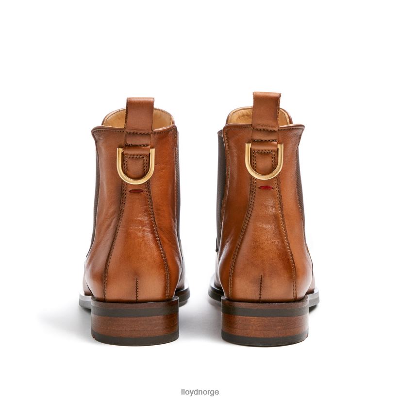 LLOYD ankelstøvletter i glatt skinn kvinner sko brun 4X82ZP933