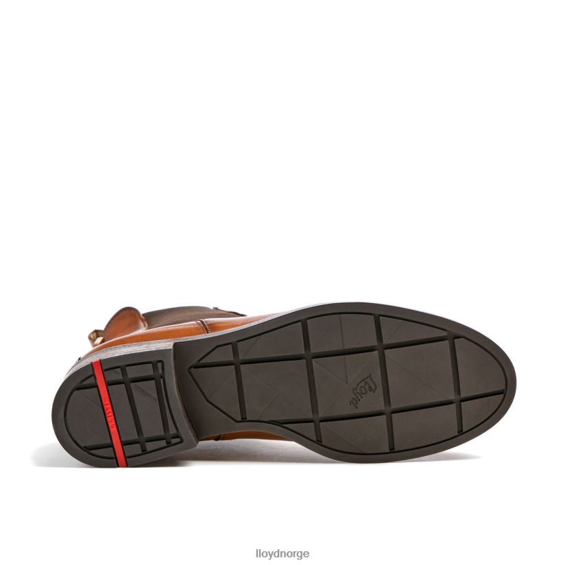 LLOYD ankelstøvletter i glatt skinn kvinner sko brun 4X82ZP933