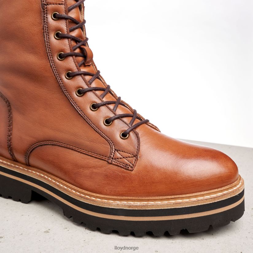 LLOYD ankelstøvletter i glatt skinn kvinner sko brun 4X82ZP970