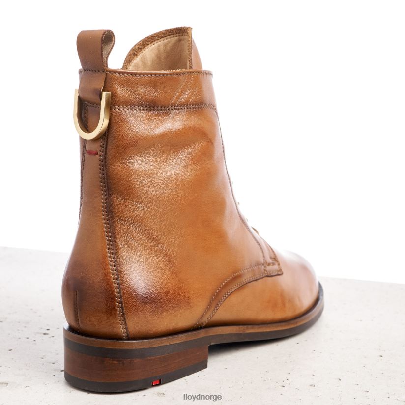LLOYD ankelstøvletter i glatt skinn kvinner sko brun 4X82ZP982