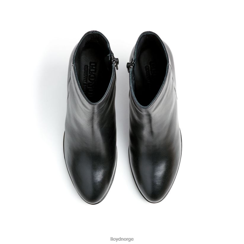 LLOYD ankelstøvletter i glatt skinn kvinner sko svart 4X82ZP920