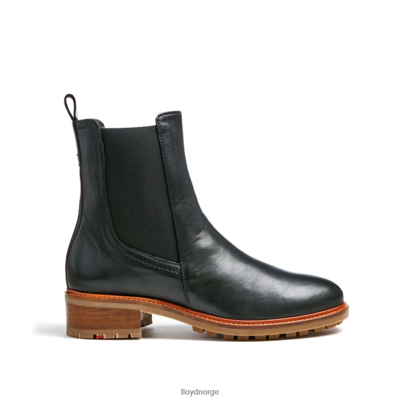 LLOYD ankelstøvletter i glatt skinn kvinner sko svart 4X82ZP923