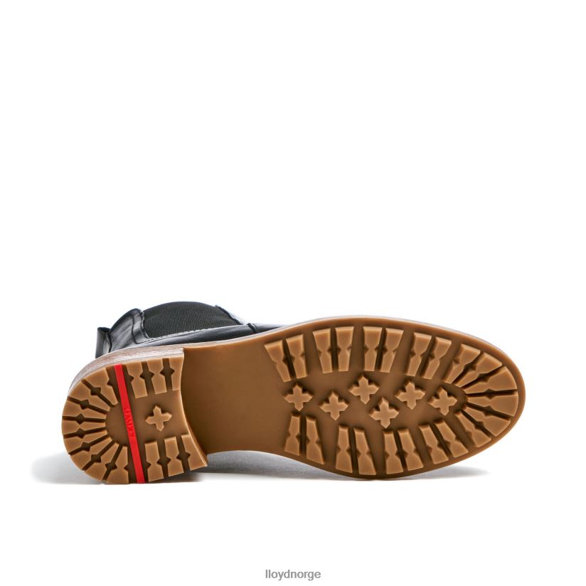 LLOYD ankelstøvletter i glatt skinn kvinner sko svart 4X82ZP923