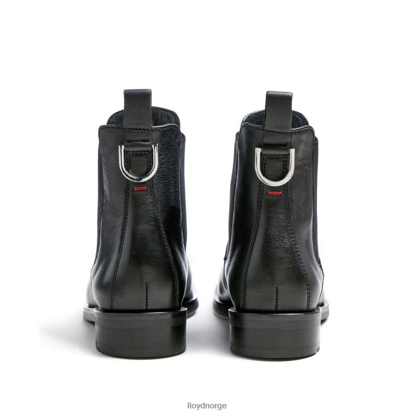 LLOYD ankelstøvletter i glatt skinn kvinner sko svart 4X82ZP932