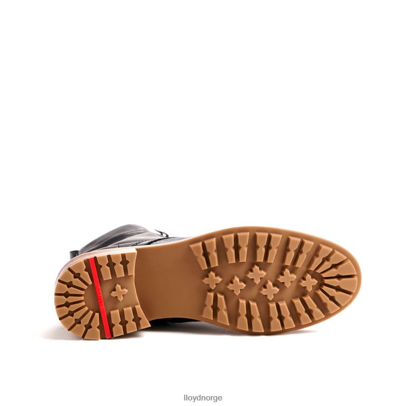 LLOYD ankelstøvletter i glatt skinn kvinner sko svart 4X82ZP940