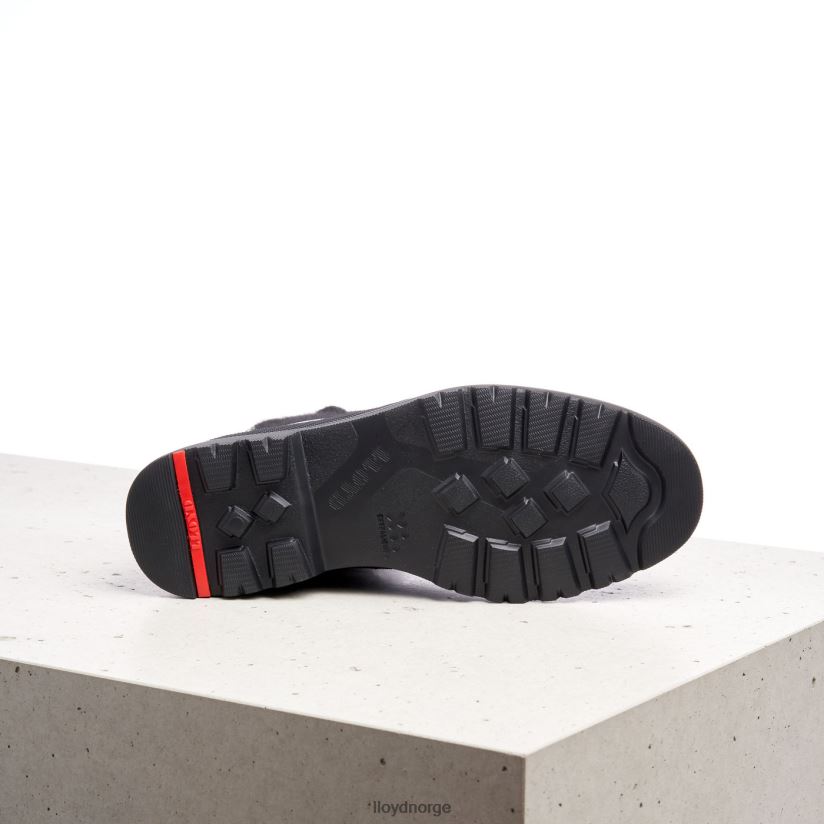 LLOYD ankelstøvletter i glatt skinn kvinner sko svart 4X82ZP958