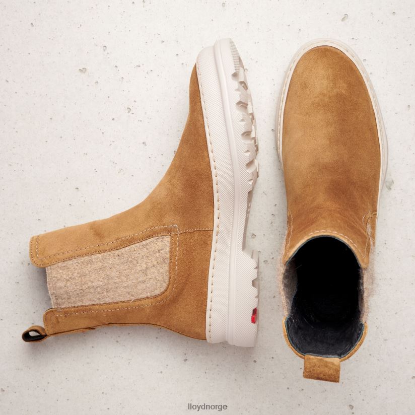 LLOYD ankelstøvletter i grovt skinn kvinner sko brun 4X82ZP925