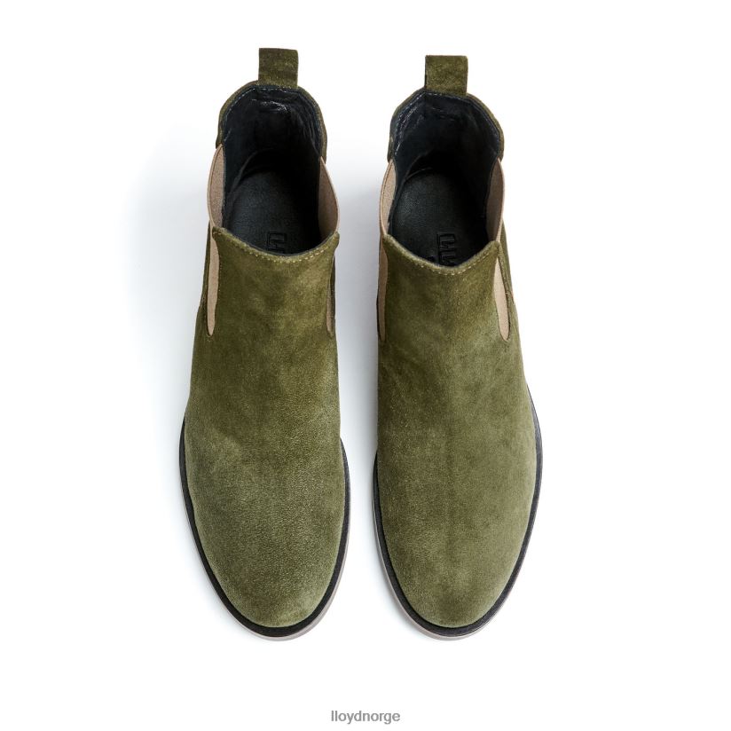 LLOYD ankelstøvletter i grovt skinn kvinner sko grønn 4X82ZP935