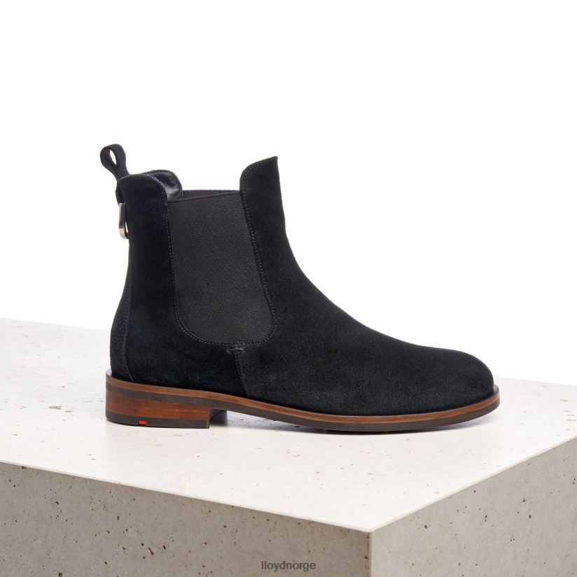 LLOYD ankelstøvletter i grovt skinn kvinner sko svart 4X82ZP975