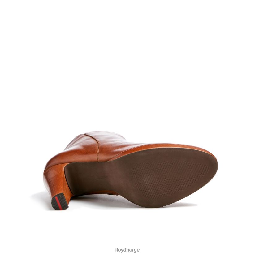 LLOYD ankelstøvletter i skinn kvinner sko brun 4X82ZP921