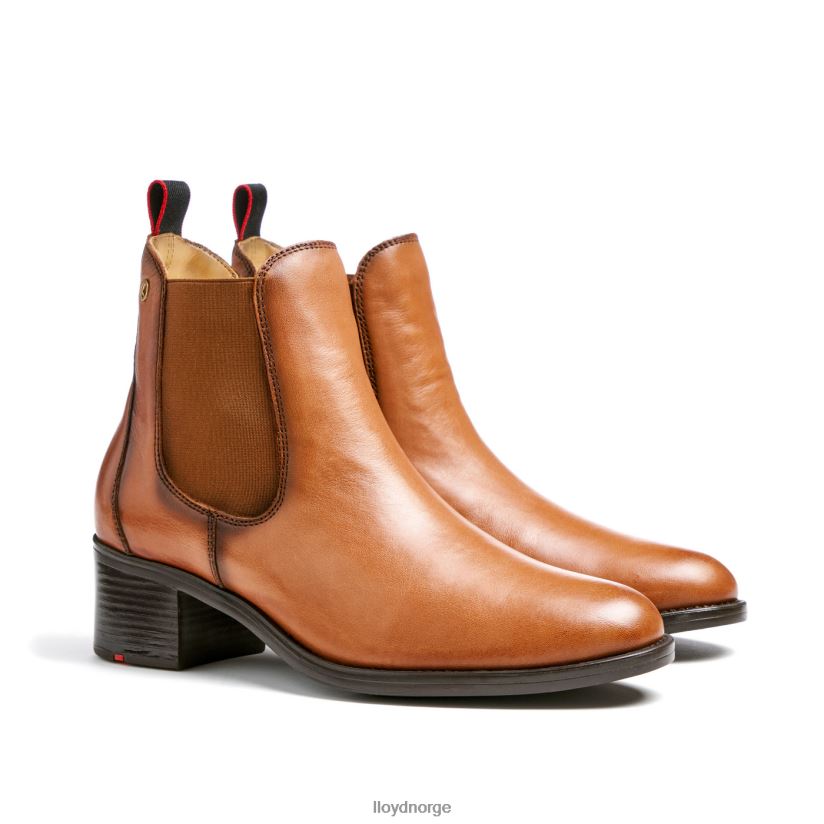 LLOYD ankelstøvletter i skinn kvinner sko brun 4X82ZP929