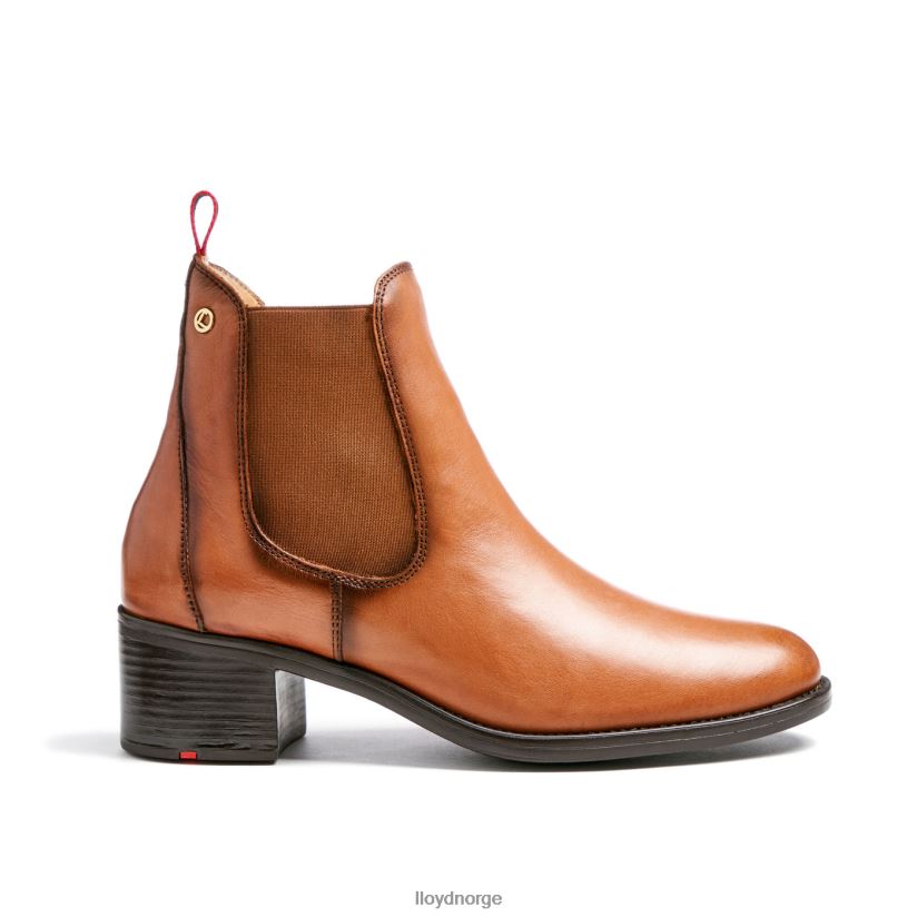 LLOYD ankelstøvletter i skinn kvinner sko brun 4X82ZP929
