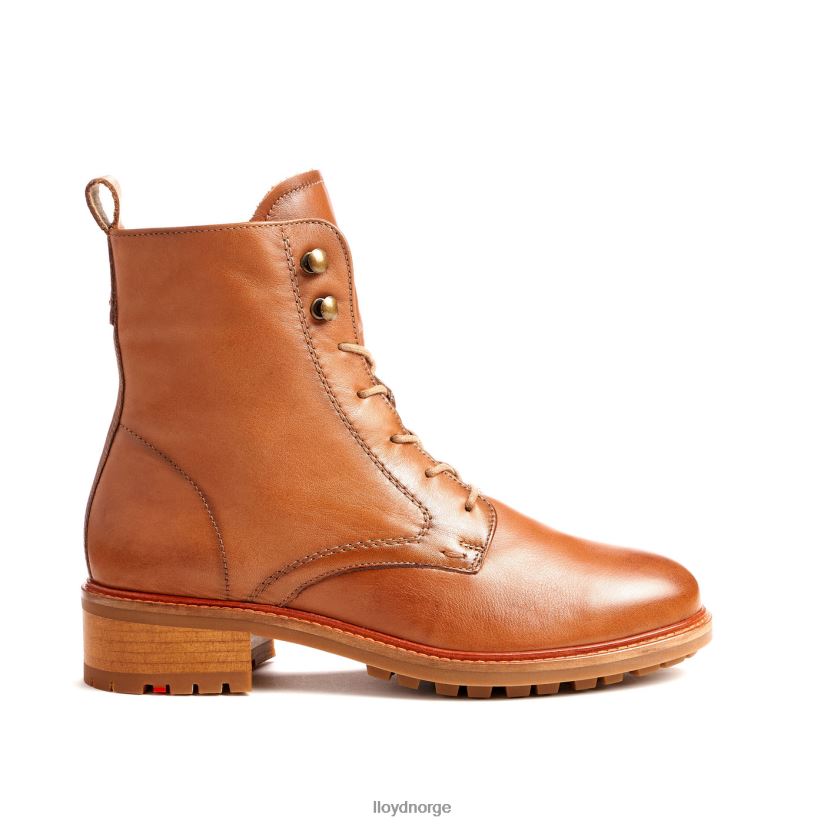 LLOYD ankelstøvletter i skinn kvinner sko brun 4X82ZP941