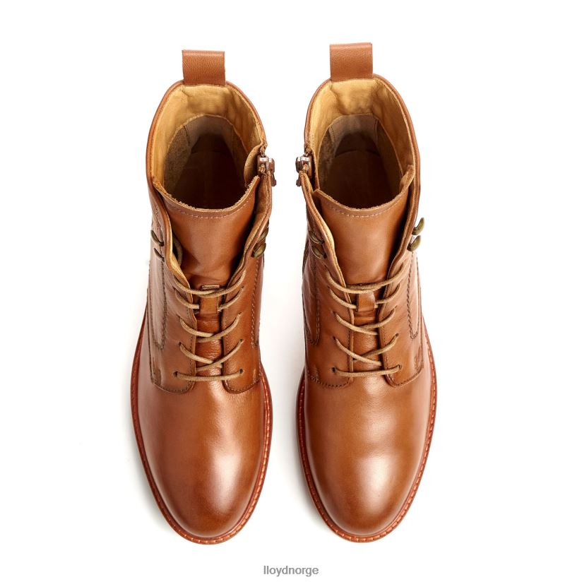 LLOYD ankelstøvletter i skinn kvinner sko brun 4X82ZP941