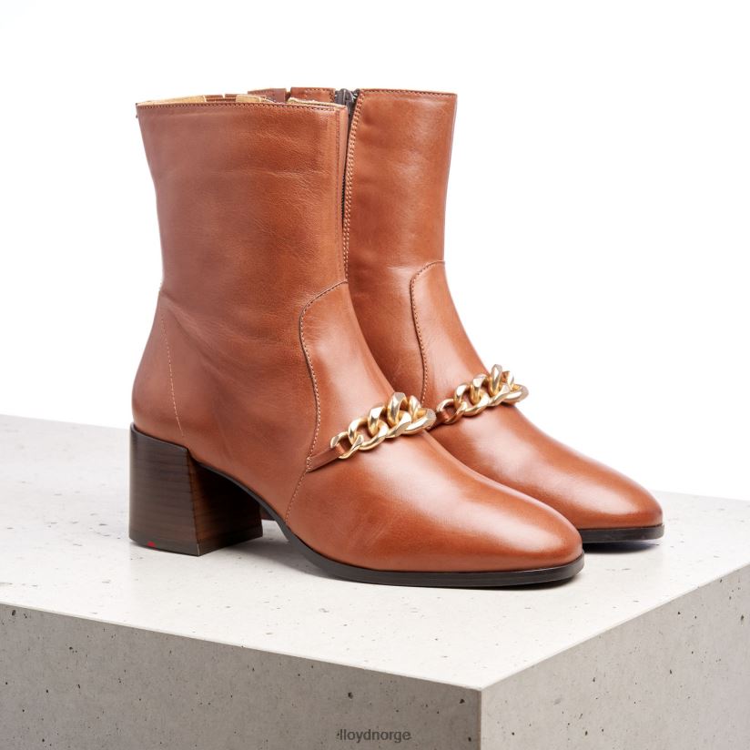 LLOYD ankelstøvletter i skinn kvinner sko brun 4X82ZP985