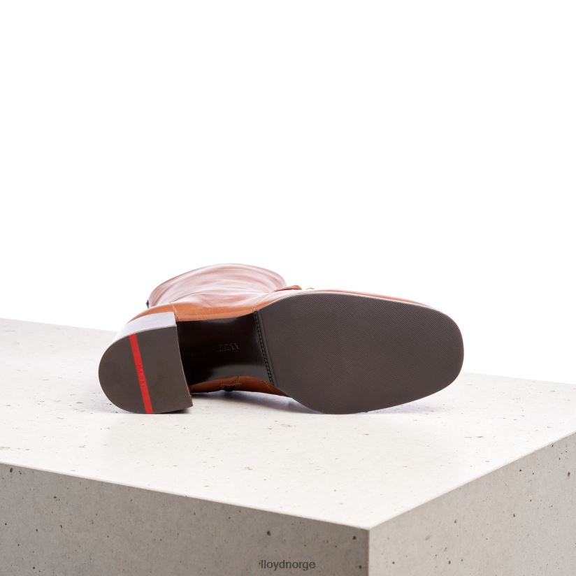 LLOYD ankelstøvletter i skinn kvinner sko brun 4X82ZP985