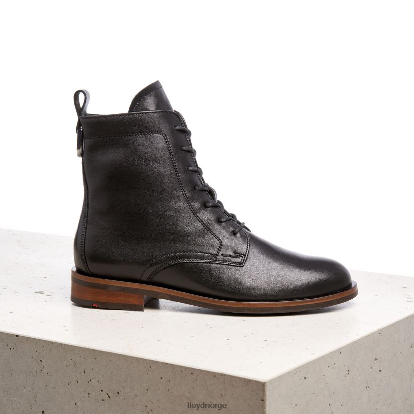 LLOYD ankelstøvletter i skinn kvinner sko svart 4X82ZP971