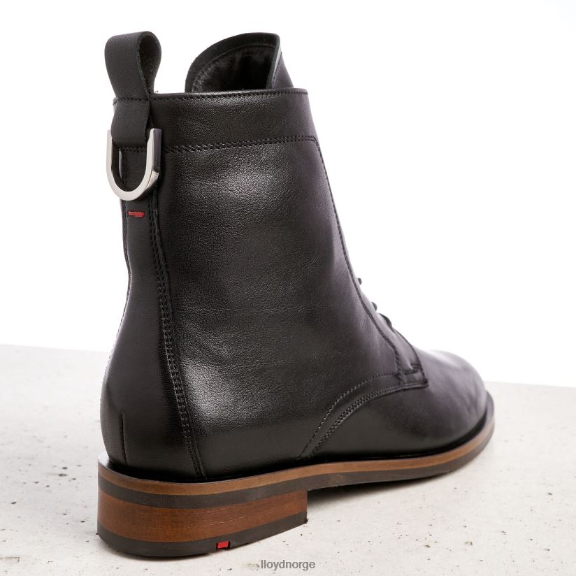 LLOYD ankelstøvletter i skinn kvinner sko svart 4X82ZP971