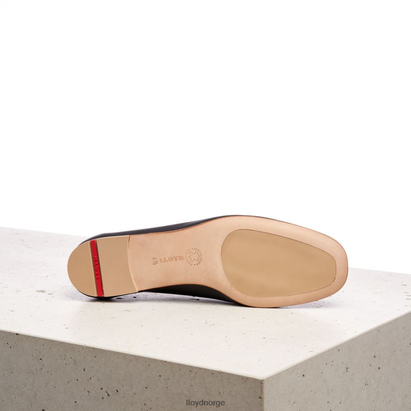 LLOYD ballerina i glatt skinn kvinner sko svart 4X82ZP1257