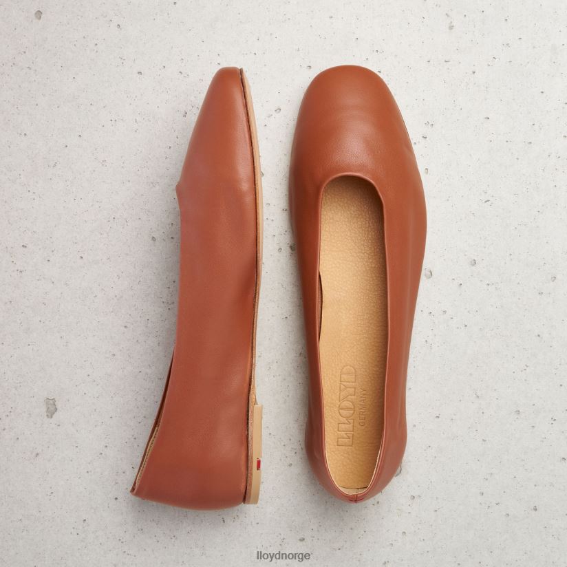 LLOYD ballerina i skinn kvinner sko brun 4X82ZP1256