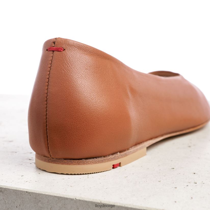 LLOYD ballerina i skinn kvinner sko brun 4X82ZP1256