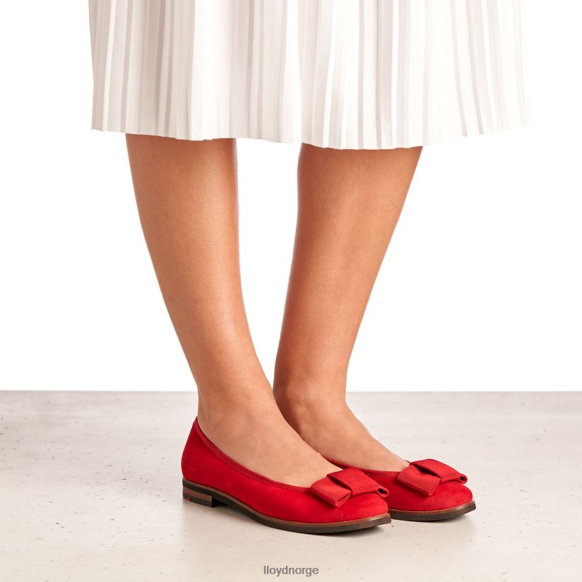 LLOYD ballerina i skinn kvinner sko rød 4X82ZP1175
