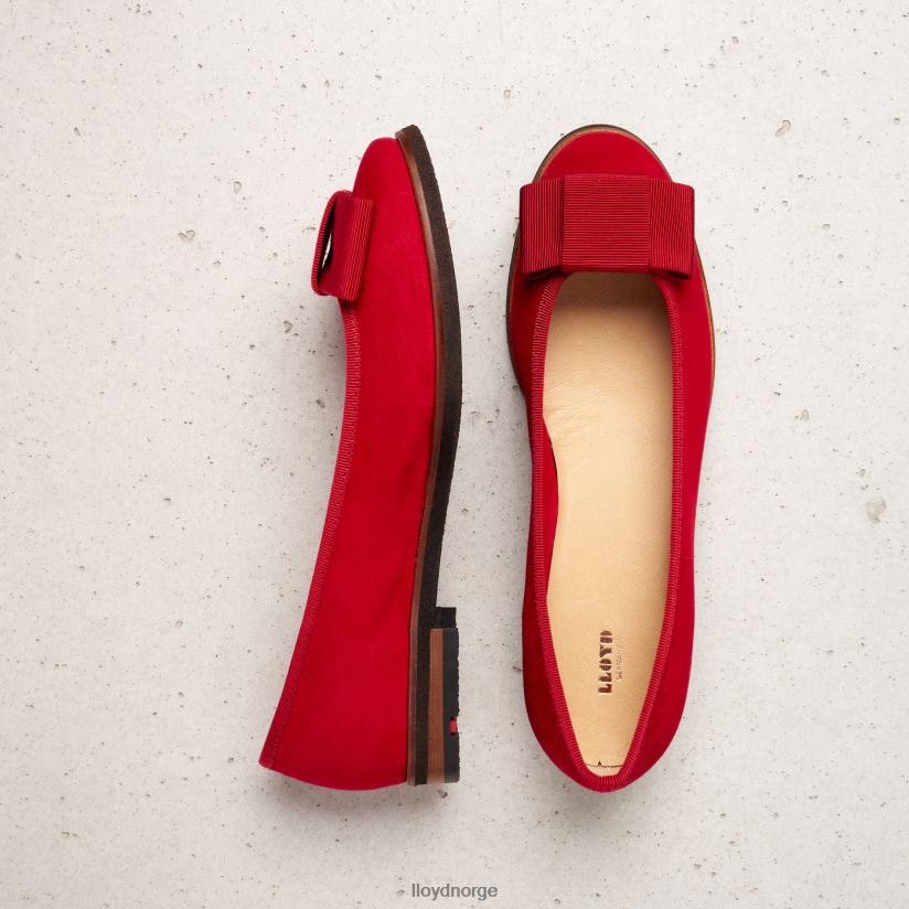 LLOYD ballerina i skinn kvinner sko rød 4X82ZP1175