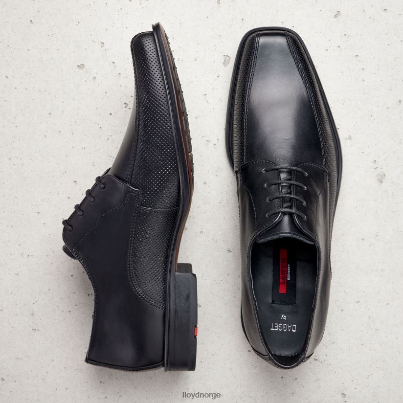 LLOYD dagget menn sko svart 4X82ZP190