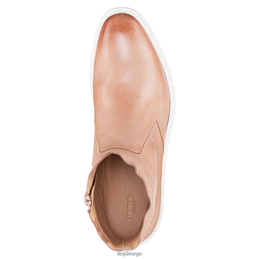 LLOYD ekstralette ankelstøvletter i skinn kvinner sko beige 4X82ZP981