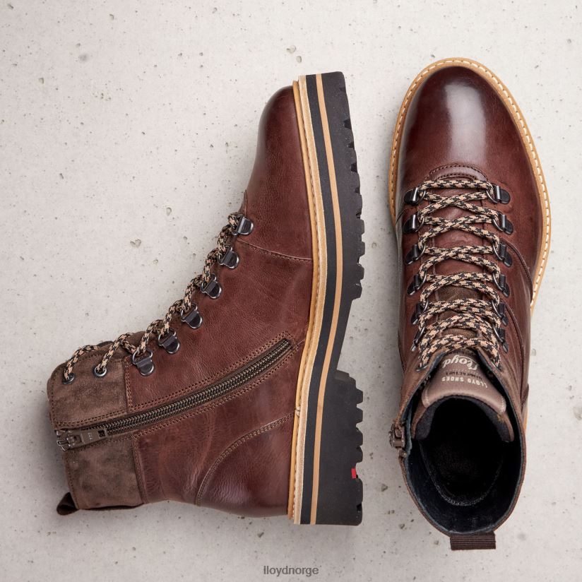 LLOYD ekstralette ankelstøvletter i skinn kvinner sko brun 4X82ZP1003