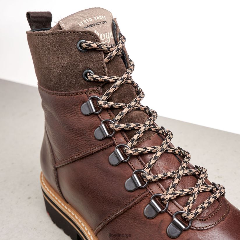 LLOYD ekstralette ankelstøvletter i skinn kvinner sko brun 4X82ZP1003