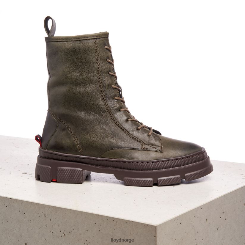 LLOYD ekstralette ankelstøvletter i skinn kvinner sko grønn 4X82ZP973