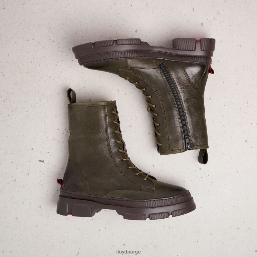 LLOYD ekstralette ankelstøvletter i skinn kvinner sko grønn 4X82ZP973