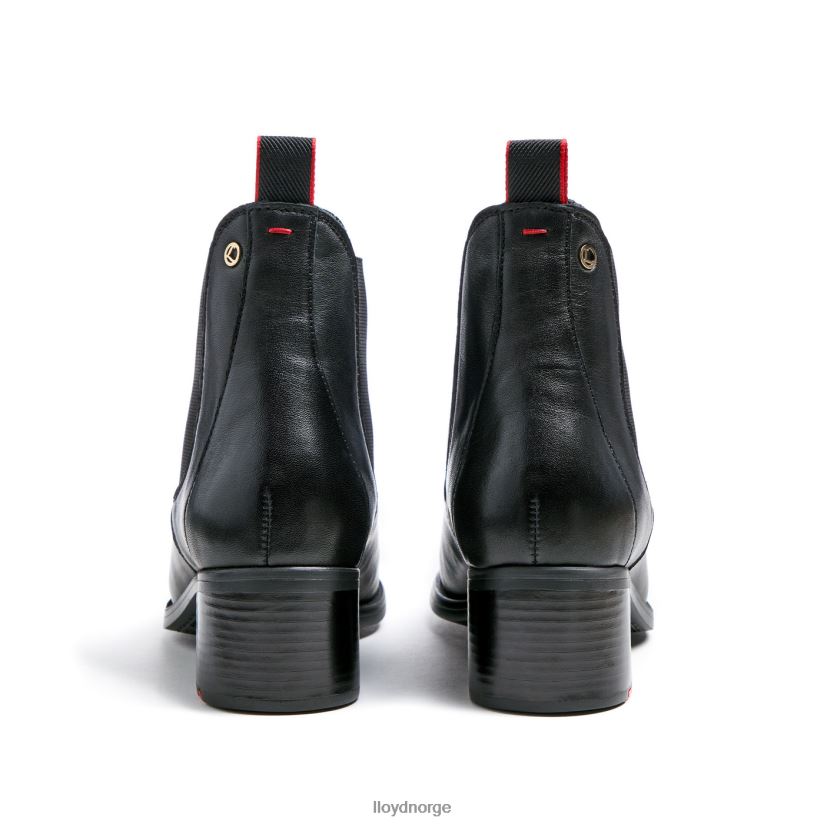 LLOYD ekstralette ankelstøvletter i skinn kvinner sko svart 4X82ZP928