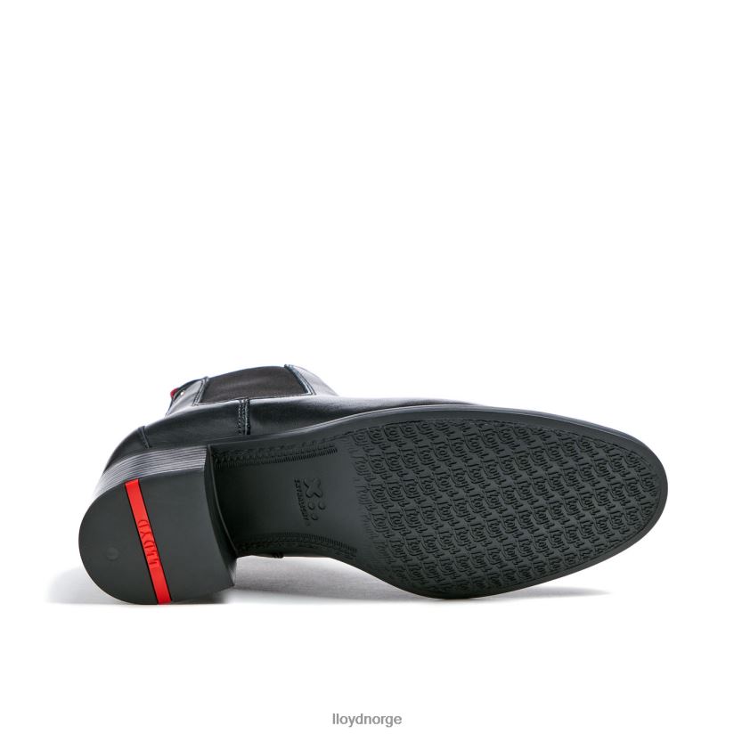 LLOYD ekstralette ankelstøvletter i skinn kvinner sko svart 4X82ZP928