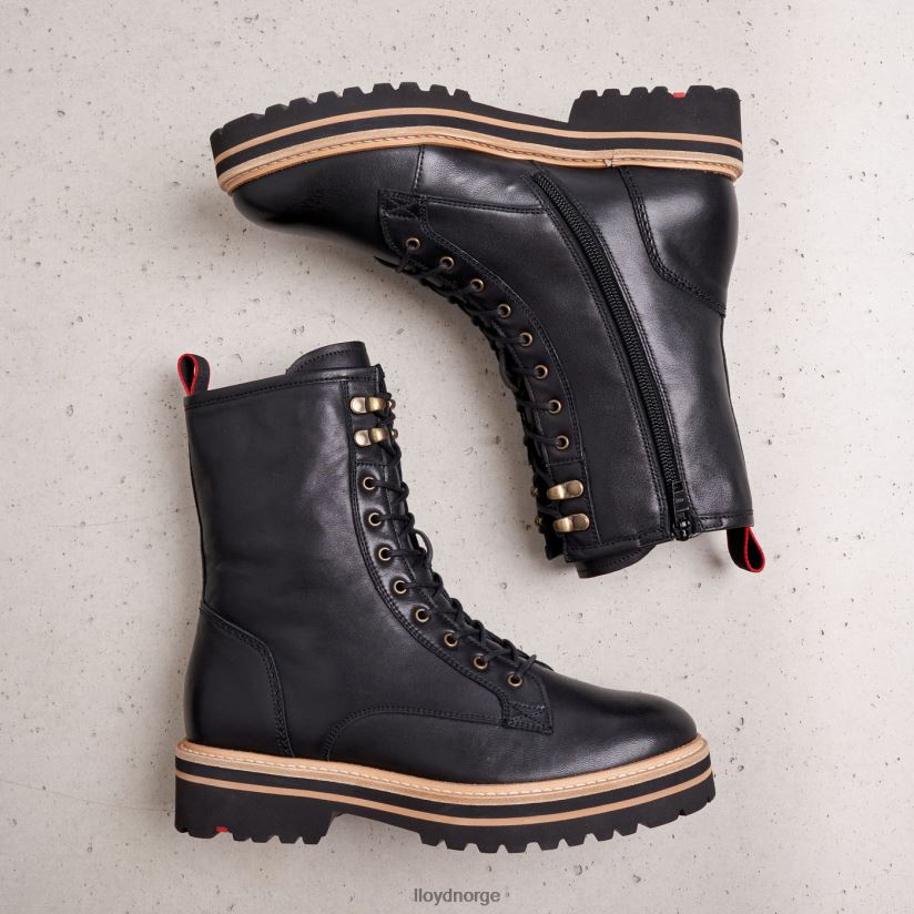 LLOYD ekstralette ankelstøvletter i skinn kvinner sko svart 4X82ZP957