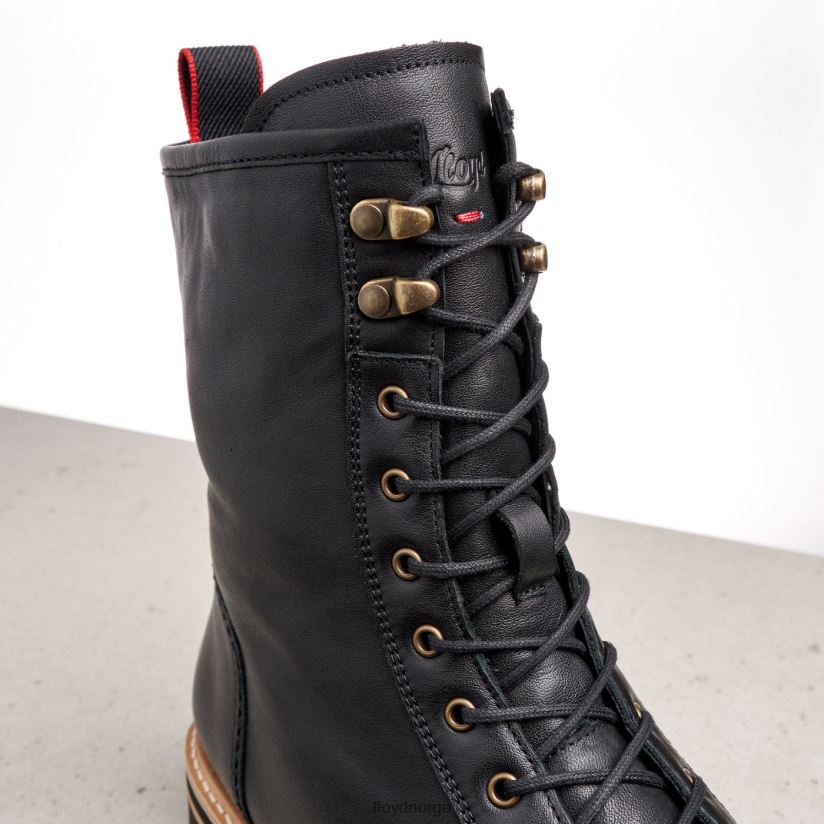 LLOYD ekstralette ankelstøvletter i skinn kvinner sko svart 4X82ZP957