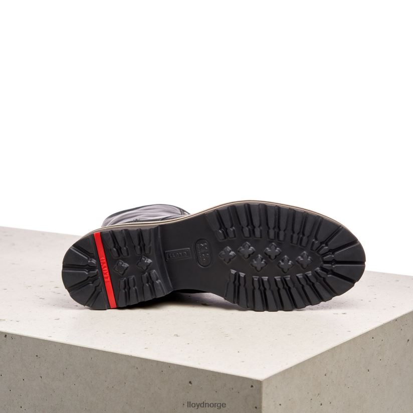 LLOYD ekstralette ankelstøvletter i skinn kvinner sko svart 4X82ZP957