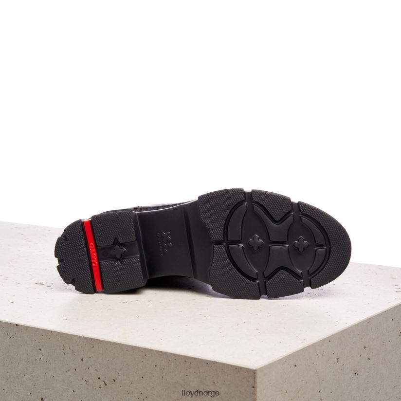 LLOYD ekstralette ankelstøvletter i skinn kvinner sko svart 4X82ZP965