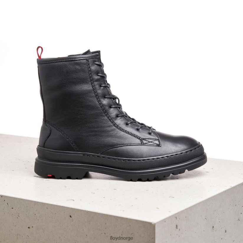 LLOYD ekstralette ankelstøvletter i skinn kvinner sko svart 4X82ZP974